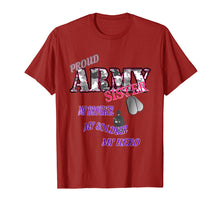 Load image into Gallery viewer, Funny shirts V-neck Tank top Hoodie sweatshirt usa uk au ca gifts for Proud Army Sister T-shirt 1509659