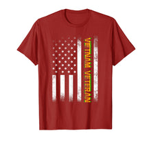 Load image into Gallery viewer, Vietnam Veteran Tshirt Proud American Flag Distressed Gifts