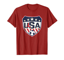 Load image into Gallery viewer, Vintage Soccer Shirt Usa Shield Soccer Player Silhouette