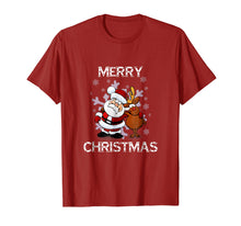 Load image into Gallery viewer, Funny shirts V-neck Tank top Hoodie sweatshirt usa uk au ca gifts for Merry Christmas Santa and Reindeer Shirt 2737683