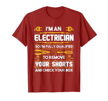 Load image into Gallery viewer, Funny shirts V-neck Tank top Hoodie sweatshirt usa uk au ca gifts for Funny Electrician Gifts - I'm An Electrician T-Shirt 1177535