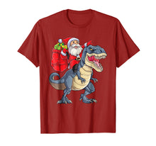 Load image into Gallery viewer, Funny shirts V-neck Tank top Hoodie sweatshirt usa uk au ca gifts for Dinosaur Christmas Shirt Boys Santa T rex Kids Xmas Gifts 1967522