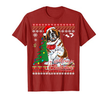 Load image into Gallery viewer, Funny shirts V-neck Tank top Hoodie sweatshirt usa uk au ca gifts for Ugly Christmas Sweater Saint Bernard Dog T-Shirt 1556567