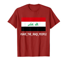 Load image into Gallery viewer, Support the protesters in Iraq Save the Iraqi People T-Shirt