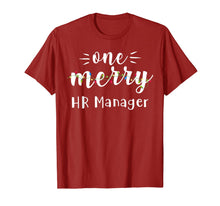 Load image into Gallery viewer, One Merry HR Manager Job Xmas Lights Christmas Gifts T-Shirt