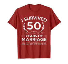 Load image into Gallery viewer, 50th Wedding Anniversary Gifts Couples Husband Wife 50 Years T-Shirt-439990