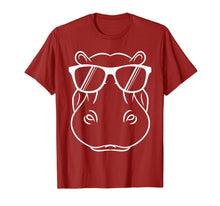 Load image into Gallery viewer, Hippopotamus T Shirt - Cool And Cute Hippo W/ Sunglass T-Shirt-201070
