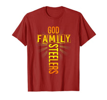 Load image into Gallery viewer, Valentine's Father's Day Gifts God Family Steelers TShirt176083