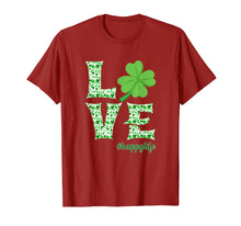 Load image into Gallery viewer, LOVE Irish Shamrock Happy Life St Patrick's Day Gifts T-Shirt-4093847