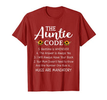 Load image into Gallery viewer, Funny Family Matching Gifts For Aunt The Auntie Code T-Shirt-3161373