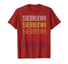 Load image into Gallery viewer, Serena Retro Wordmark Pattern - Vintage Style T-Shirt T-Shirt