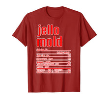 Load image into Gallery viewer, Thanksgiving Christmas Jello Mold Nutritional Facts T-Shirt