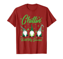 Load image into Gallery viewer, Chillin With My Gnomies Plaid St Patricks Day Gifts T-Shirt-5896071