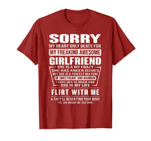Load image into Gallery viewer, Sorry My Heart Only Beats for My Freaking Awesome Girlfriend T-Shirt-271491