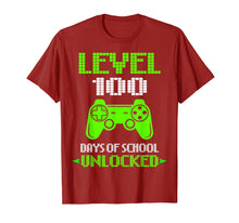 Load image into Gallery viewer, Level 100 Days Of School Unlocked Gamer Video Games Boys T-Shirt-1242438