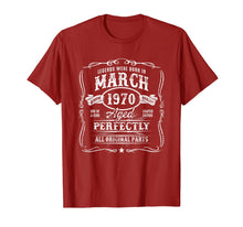 Load image into Gallery viewer, Vintage Born In March 1970 50th birthday 50 years old gift TShirt161372