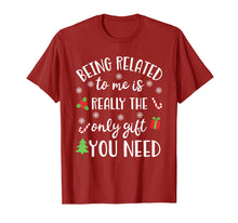 Load image into Gallery viewer, Family Christmas Xmas Pajamas Gift Being Related To Me T-Shirt-1868070