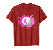 Load image into Gallery viewer, Volleyball Pink Ribbon Breast Cancer Awareness Gifts T-Shirt