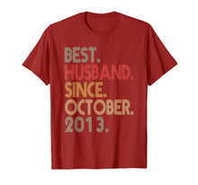 Load image into Gallery viewer, Mens 6th Wedding Anniversary Gifts Husband Since October 2013 T-Shirt