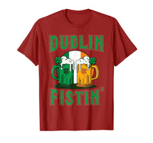 Load image into Gallery viewer, Dublin Fistin' Beer Shamrock Ireland Flag St Patricks Day TShirt683054