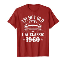 Load image into Gallery viewer, Mens I'm Not Old I'm A Classic 1960 Funny Car 60th Birthday Gifts T-Shirt-1179230