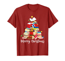 Load image into Gallery viewer, Reading Books Tree Librarian Nerd Christmas Gifts T-Shirt