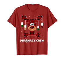 Load image into Gallery viewer, Red Plaid Reindeer Pharmacist Pharmacy Crew Christmas Gift T-Shirt-1449430