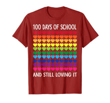 Load image into Gallery viewer, Heart Love 100 Days Of School Shirt Teacher Boy Girl Gift T-Shirt-472547