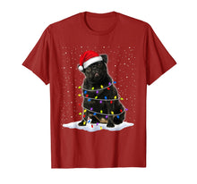 Load image into Gallery viewer, Pug Santa Christmas Tree Lights Xmas Gifts T-Shirt-1970505