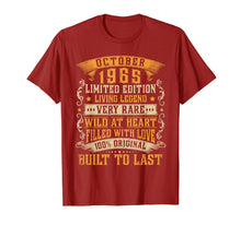 Load image into Gallery viewer, October 1965 Vintage Shirt 54th Birthday Gifts 54th Bday T-Shirt