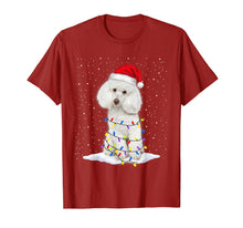 Load image into Gallery viewer, Poodle Santa Christmas Tree Lights Xmas Gifts T-Shirt-931591
