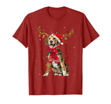 Load image into Gallery viewer, Funny shirts V-neck Tank top Hoodie sweatshirt usa uk au ca gifts for Beagle Reindeer Red Scarf Christmas Costume T-Shirt 635826