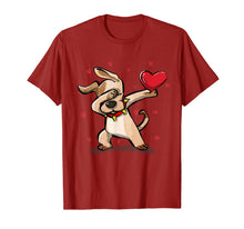 Load image into Gallery viewer, Funny Dabbing Dog Heart Valentine's Day Gift Boys Girls Kids T-Shirt-417867