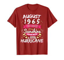 Load image into Gallery viewer, AUGUST 1965 Girl 55 Years Being Sunshine Mixed Hurricane T-Shirt-4086255