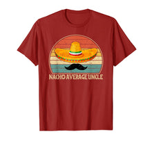 Load image into Gallery viewer, Mens Nacho Average Uncle T Shirt Funny Uncle Gift Tee T-Shirt-665673