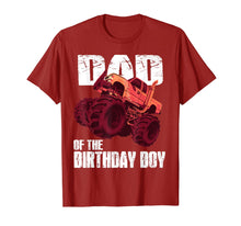 Load image into Gallery viewer, Monster Truck Dad Of The Birthday Boy Kids Gifts T-Shirt