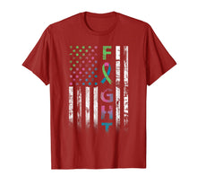 Load image into Gallery viewer, Metastatic Breast Cancer Awareness American Flag Gifts T-Shirt