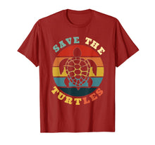 Load image into Gallery viewer, Save The Turtles Vintage Funny Turtles Lover Gift T-Shirt