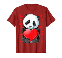 Load image into Gallery viewer, Panda Heart Valentines Day Girls Kids Women Bear Lover Gifts T-Shirt-860968