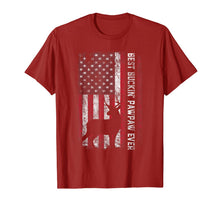 Load image into Gallery viewer, USA Flag Best Buckin' Pawpaw Ever Deer Hunting Father's Day T-Shirt-1606195