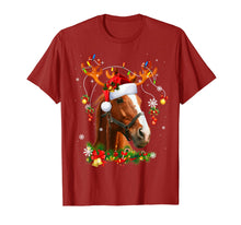 Load image into Gallery viewer, Funny shirts V-neck Tank top Hoodie sweatshirt usa uk au ca gifts for Horse Christmas Reindeer Lights Funny Horse Xmas Gift T-Shirt 262327