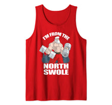 Load image into Gallery viewer, Funny shirts V-neck Tank top Hoodie sweatshirt usa uk au ca gifts for I'm From The North Swole Santa Claus Christmas Gym Workout Tank Top 675346