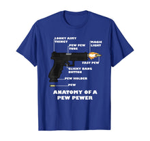 Load image into Gallery viewer, Anatomy of a Pew Pewer Meme Gun and Ammo Lover T-Shirt-223516