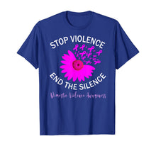 Load image into Gallery viewer, Stop Violence End Silence Domestic Violence Support T-Shirt