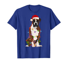 Load image into Gallery viewer, Funny shirts V-neck Tank top Hoodie sweatshirt usa uk au ca gifts for Boxer Dog Christmas Lights Xmas Dog Lover T-Shirt 1026238