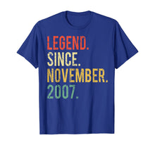 Load image into Gallery viewer, Funny shirts V-neck Tank top Hoodie sweatshirt usa uk au ca gifts for 12 years old Gifts Shirt- Legend Since November 2007 T-Shirt 126109