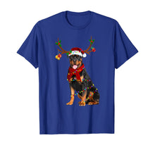 Load image into Gallery viewer, Funny shirts V-neck Tank top Hoodie sweatshirt usa uk au ca gifts for Santa Rottweiler reindeer Light Christmas gifts T-Shirt 389659
