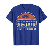 Load image into Gallery viewer, April 1970 Limited Edition 50 Year Old Gifts 50th Birthday TShirt394651