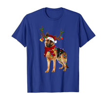 Load image into Gallery viewer, Funny shirts V-neck Tank top Hoodie sweatshirt usa uk au ca gifts for Santa German shepherd reindeer Light Christmas gifts T-Shirt 794522