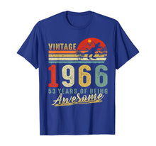 Load image into Gallery viewer, Vintage Retro 1966 53rd Birthday Gifts 53 Years Old Awesome T-Shirt
